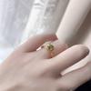 Retro Light Luxury Hand-held Flower Olive Green Brushed Wrap Ring Fashionable and Versatile Temperament