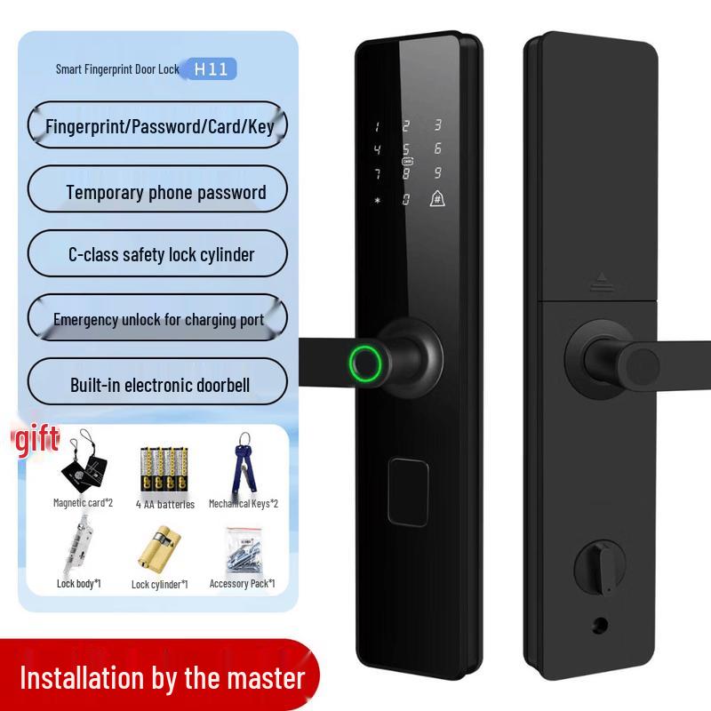 ZUCON Smart Fingerprint Door Lock CN plug (adapter included)