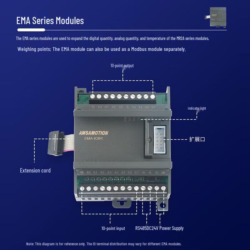 AIMOXUN High-Precision RS485 Remote I/O Module