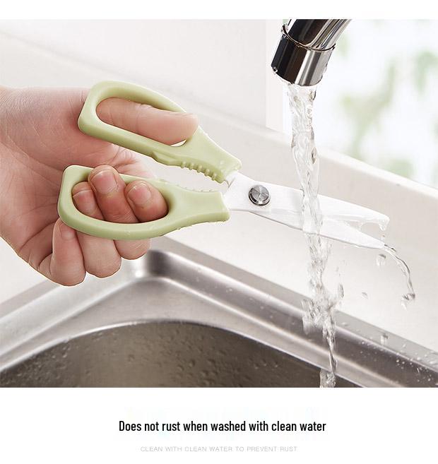 Compact Kitchen Ceramic Scissors for Vegetables