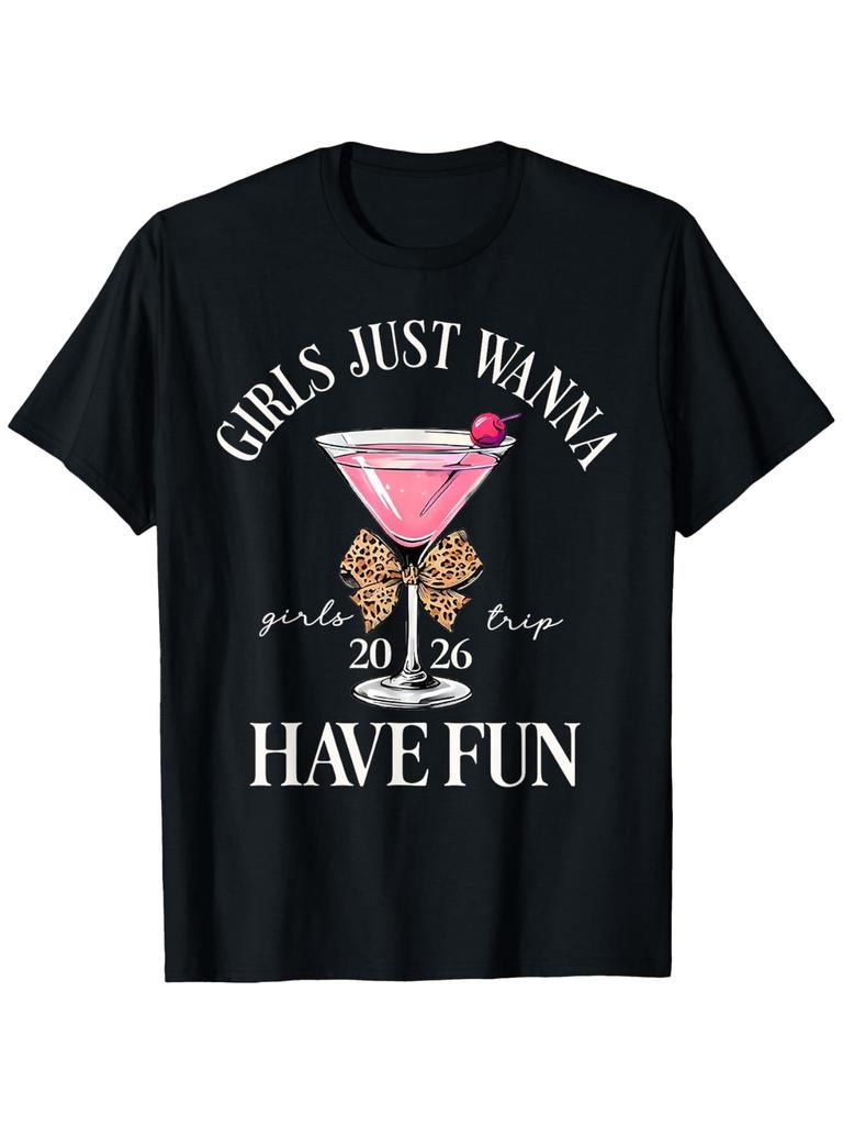 Men's T-shirt, s Trip 2026 Drinking Party s Just Wanna Have Fun T-Shirt