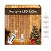 LED Light Curtain 3x3M 300 Lights Christmas Tree Garland For Window