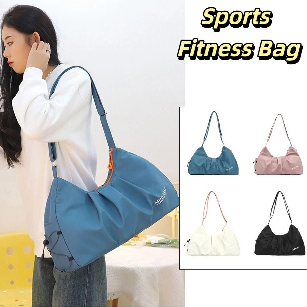 Large Capacity Swimming Storage Bag Pure Color Duffle Bag Fashion Sports Fitness Bag Daily