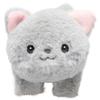 Onda Snap Band Plush Toy Cat Bracelet Wristband Snap Cuddly Cat, Gray
