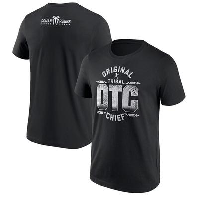 WWE Roman Reigns OTC 10 Star Schwarzes T-Shirt