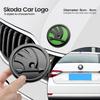 80mm 90mm ABS Emblem For Skoda Fabia 1 2 Octavia a7 RS Superb Rapid Yeti Karoq Vision Car Head Front Rear Boot Tailgate Sticker aga633