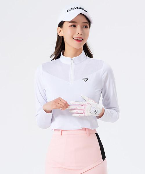 DOWNBLOW Women'S Golf Wear Mesh Long Sleeve T-Shirt Db1102W