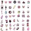 10/30/50/100pcs Kawaii Pink Green Magic Witch Graffiti Stickers Gothic Cartoon Decals Laptop Suitcase Phone Aesthetic Sticker
