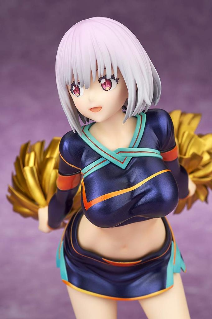 QuesQ Shinjo Akane Cheerleader-Stil Maßstab PVC Bemalte Komplettfigur SSSS.GRIDMAN 1/7