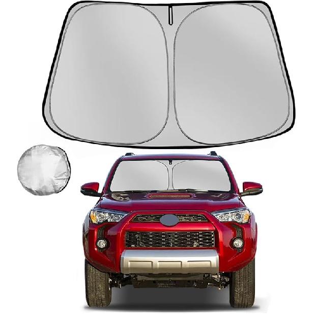 Windshield Sun Shade for Toyota RAV4 2013-2018 RAV-4 SUV Foldable Sun Sunshade for Car Front Window Blocks UV Rays and Heat Automotive Interior