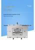 Two-Way Active Power Divider PD-0.4/3-2S Gain Signal Amplifier