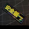 1/2Pcs Holographic Car Sticker Safety First Laser Decal Waterproof Self Adhesive Auto Body Window Decor Vehicle Decor Sticker