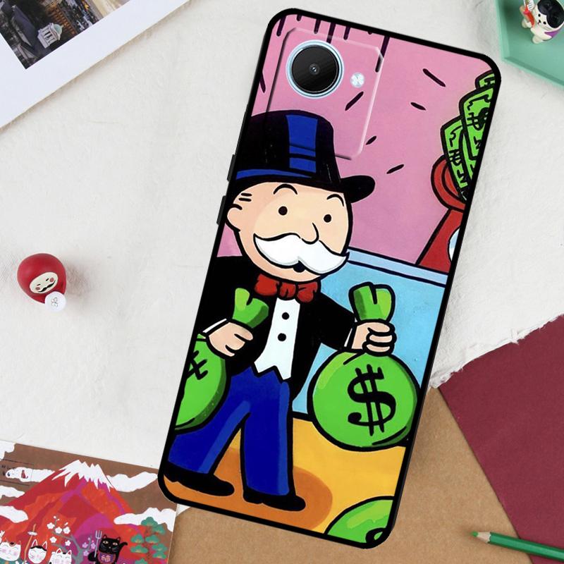 Monopolys Money Dollars For Realme GT 7 Pro GT 6 5 6T 10 11 12 13 14 Pro Plus C61 C53 C51 C21Y C25S C75 C55 C67 Case