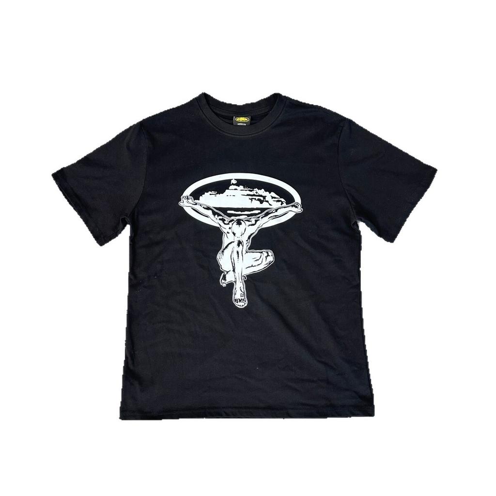 Meichao Flying Man Printed Street Hip Hop Men'S And Women'S Summer Loose Casual Crew Neck Short Sleeve T-Shirt