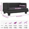 Dog Bed Black 60x40x30 cm Artificial Leather