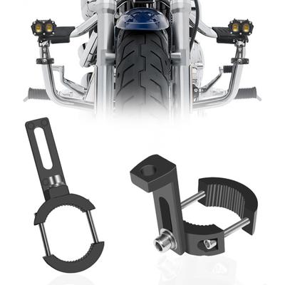 Motorcycle Mounting Bracket 2Pcs 0.79'' To 1.5'' Mounting Bracket Driving Fog Lights Work Light Clamp Bracket