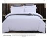 Washed Cotton 4-Piece White Bedding Set for Hotels and Guesthouses, Fitted Sheet Style