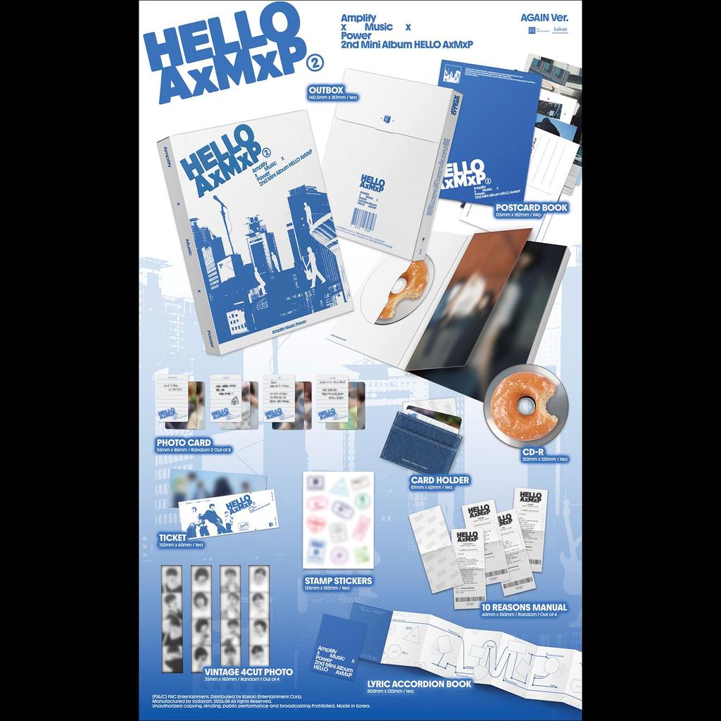 AxMxP [HELLO AxMxP] 2nd Mini Album (AGAIN Ver.) + Free Gift