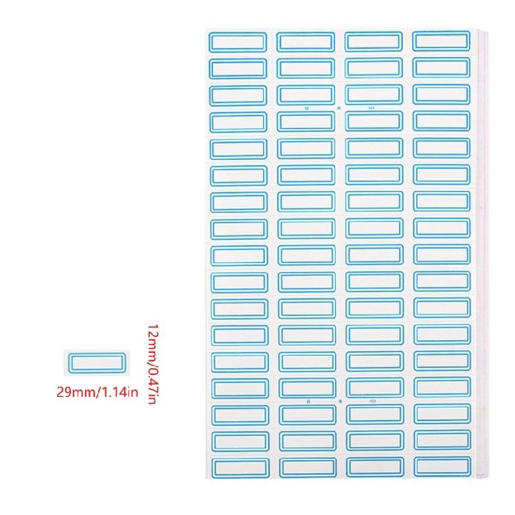 50 Sheets Writeable Labels Adhesive Sticker Jams Label Small Blank Sticker Sticker for Home School Office