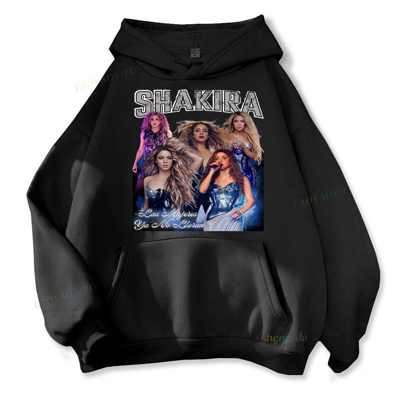 Shakira Printed Men's Hoodie Autumn Winter Long Sleeve Sweatshirt Shakira Pullover Unisex Hip Hop Rapper Music Clothing