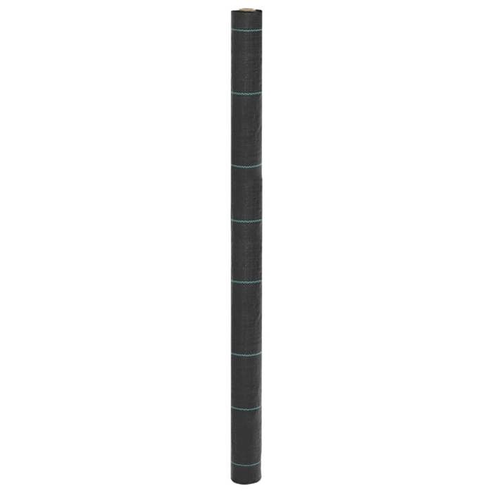 VidaXL Membrane anti-mauvaises herbes noir 1,5x100 m PP, tissu anti-mauvaises herbes, membrane de contrôle des mauvaises 4005189