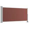 Retractable Side Awning 120 X 300 Cm Brown