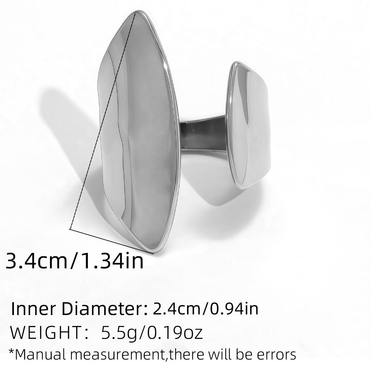 

Fashion Irregular Geometric Design Stainless Steel Rings 18K Gold Plated Waterproof Zircon For Daily Wear Vacation Seaside Etc