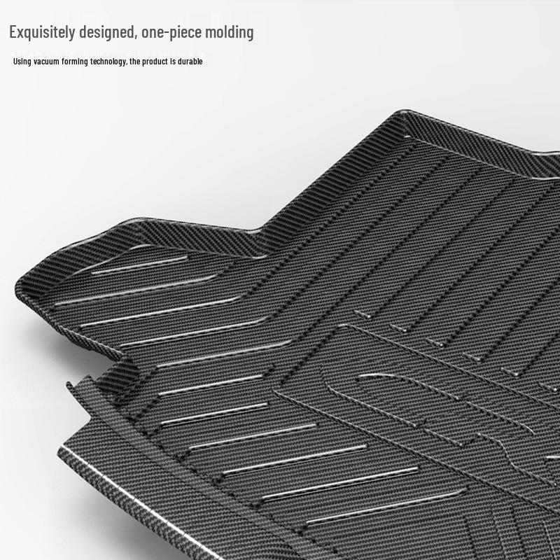 Odorless Carbon Fiber TPV Trunk Mat for Hanteng X7/X7S - Wear-Resistant, Waterproof, and Eco-Friendly