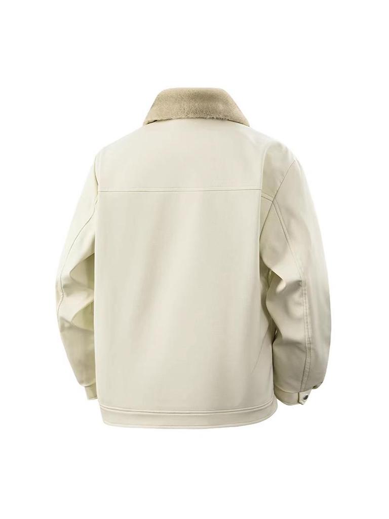 Men's Casual Hong Kong Style Fur Collar Jacket