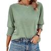 Womens Tops 3/4 Length Sleeve Blouses Fashion Casual Spring Summers Outfits Loose Fit T Shirt Going Out Tops Gifts