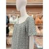 Barbara Women S Green Leaf Rayon Homewear dreSS Agw4621l