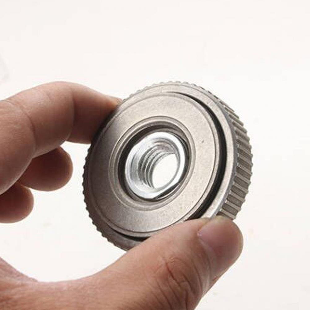 Angle Grinder Flange Nut M14 Threaded Flange Locking Nut Angle Grinding Tool Flange Nut M14 Quick Release Locking Parts