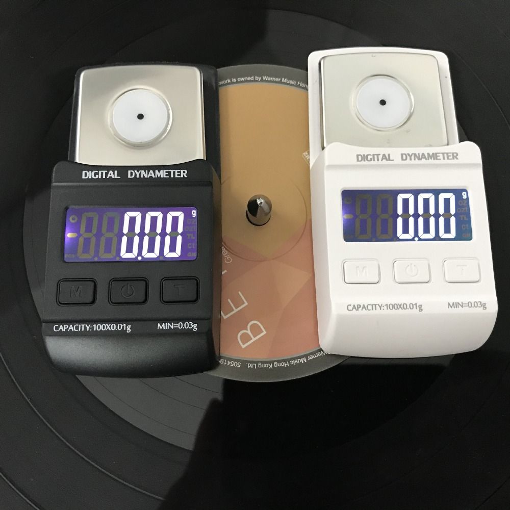 Portable Digital Turntable Force Scale Backlight Design Needle Pressure Scale Record Measurement