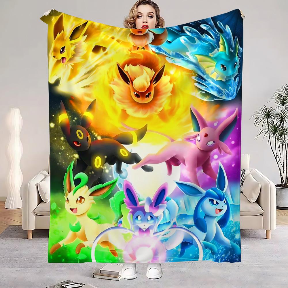 

Shaggy Throw Blanket for Living Room Kawaii Pokepokes Decorative Sofa Blankets Bedroom Decoration Home Bedspread on the Bed Knee 30x40in