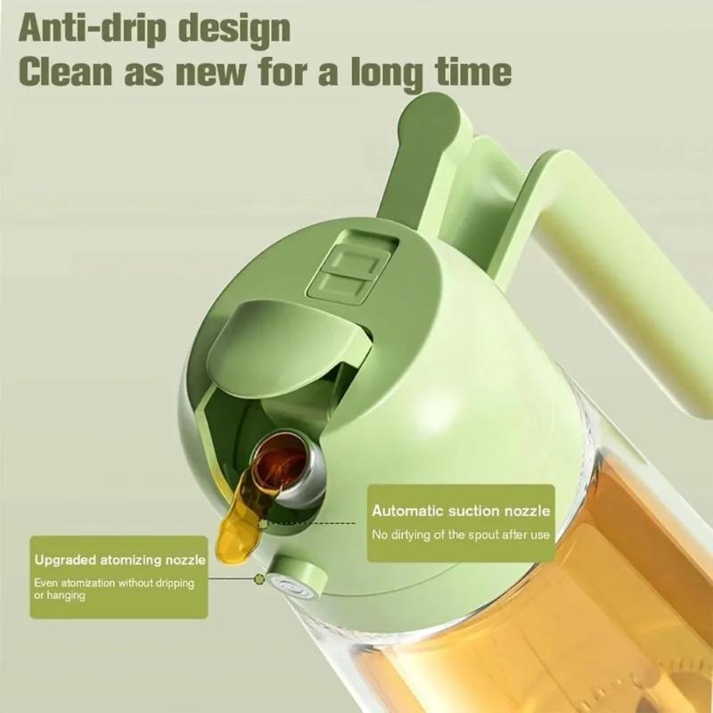 2-in-1 Dunkelglas-Ölsprüher Olivenöl-Spender Schwarzer Lichtdichter Ölsprüher zum Kochen Salate und Barbecues Barbecue-Werkzeuge