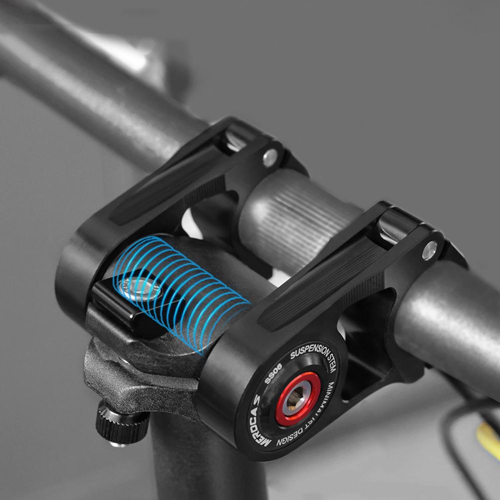Folding Bicycle Double Stem Aluminum Alloy Bicycle Suspension Stem Shock Absorbing Cycling Double Stem for Folding Bike