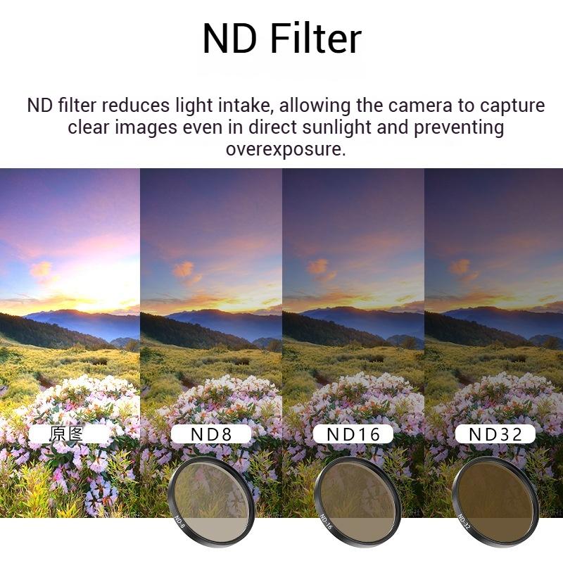 GRT for DJI OSMO Action 6 Filter Kit CPL Polarizer UV 0.25 Black Soft Mirror ND 8/16/32/64 Action6 Action Camera Lens Filter