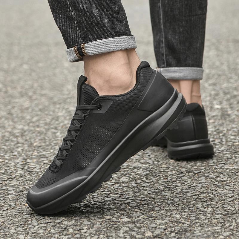 Italienische Marke Herren Mesh Freizeitschuhe Hochwertige Handgefertigte Sohlen Herren Outdoor Wanderschuhe Sport Oxford Schuhe Dicke Sohlen