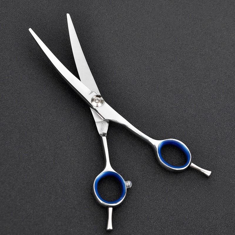 Professional Dual Curved Pet Grooming Scissors 7-inch