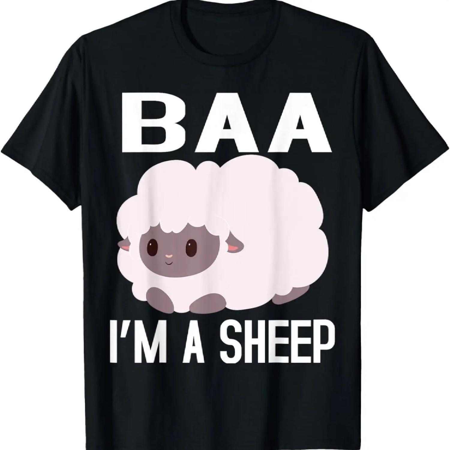 

Baa I m A Sheep FUNNY FARMER IDEA FOR WOMEN,KIDS,BOY,GIRL T-Shirt XXXXXL чорний