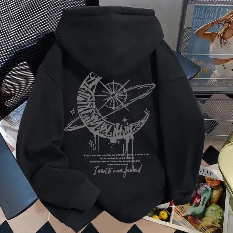 

A high-end trendy hooded sweatshirt for men and women, a new loose, casual and versatile top for autumn and winter 2025 3XL