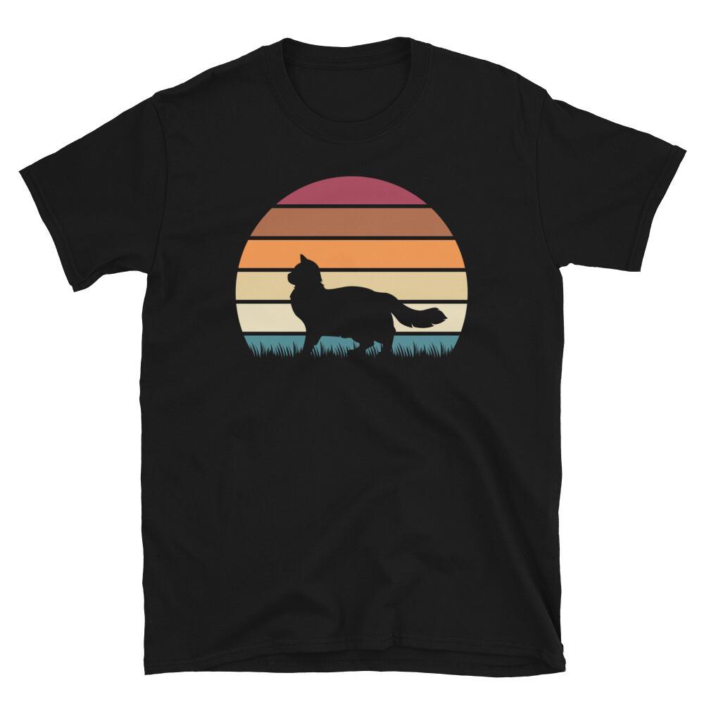 

Retro Sunset Kitten Feline Pet Ragdoll Cat Short-Sleeve Unisex T-Shirt 2XL
