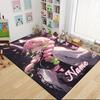 Custom Name Pink Hair Warrior Carpet Rug Customizable Soft Washable Anti-Slip Home Living Room Sofa Mats Personalized Rug. 0909144