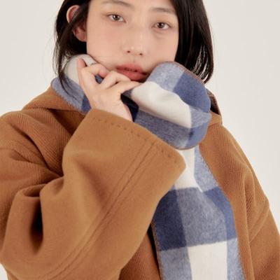 Muwm Reversible Check Muffler (Blue Brown)