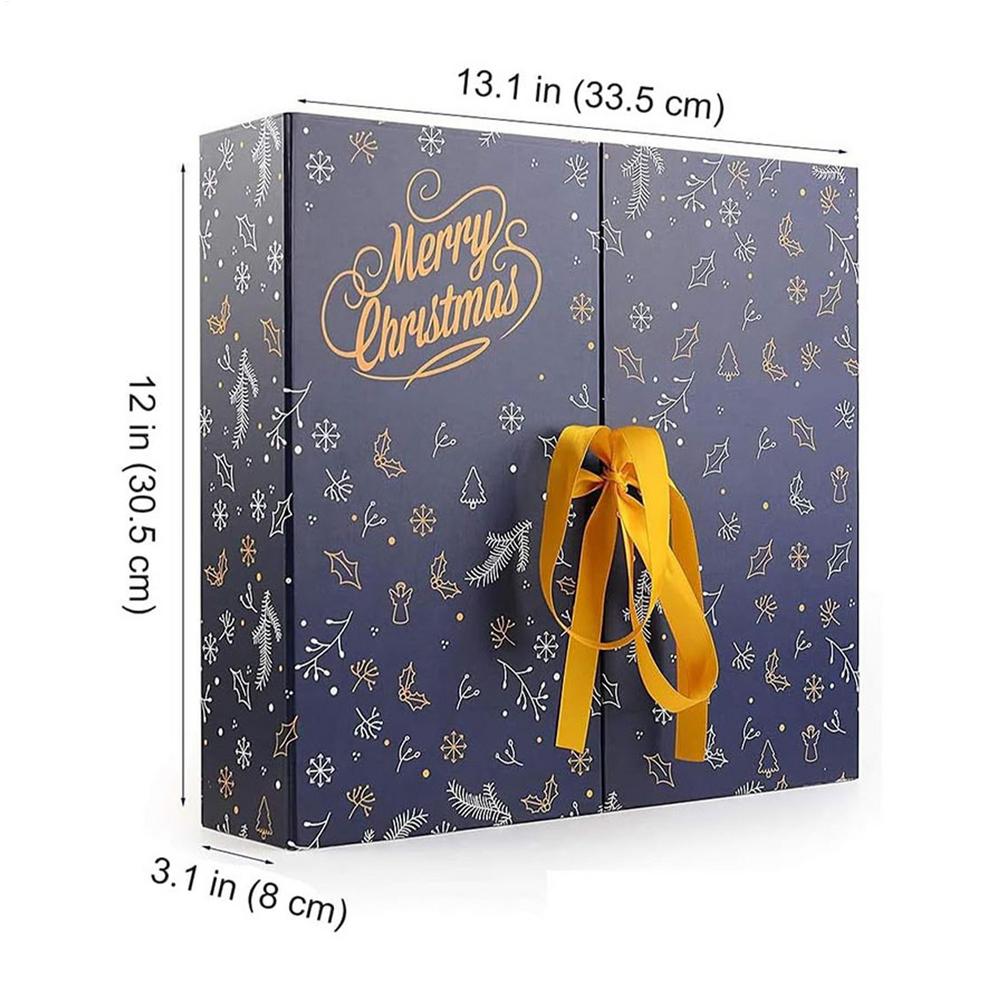 

Christmas Advent Boxes Empty Christmas Advent Number Candy Boxes Foldable Holiday Supplies for Candy Window Fireplace Table 24pcs