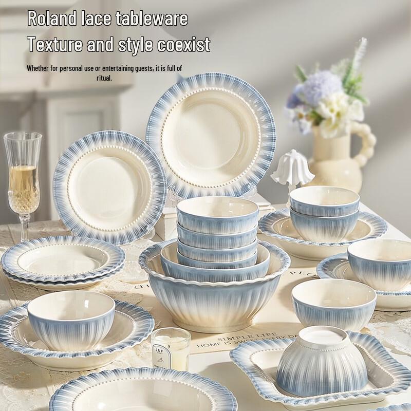 Naijiang French Style Ceramic Underglaze Dinnerware Set