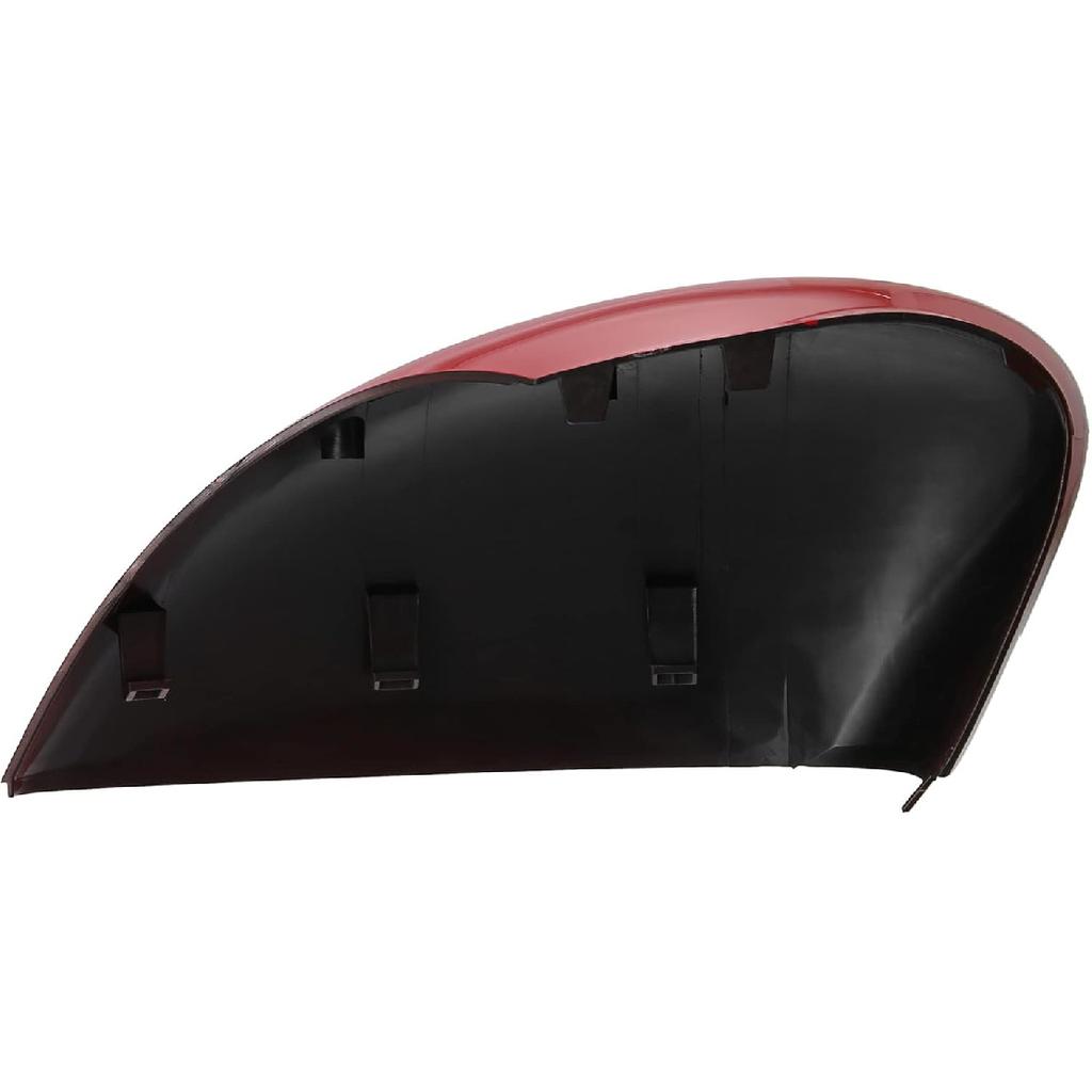 Red Right Side Mirror Passenger Side Mirror Car Si-de Door Mirr-or Cover Rear View Mirr-or Cap for Ford Fiesta MK7 2009 2010 2011 2012 2013 2014 2015