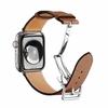 Leather Strap for Apple Watch 46mm 45mm 41mm 44mm 40mm 42mm 38mm 49mm 44 mm Band for iWatch Series Ultra 10 9 8 7 6 5 4 SE Belt