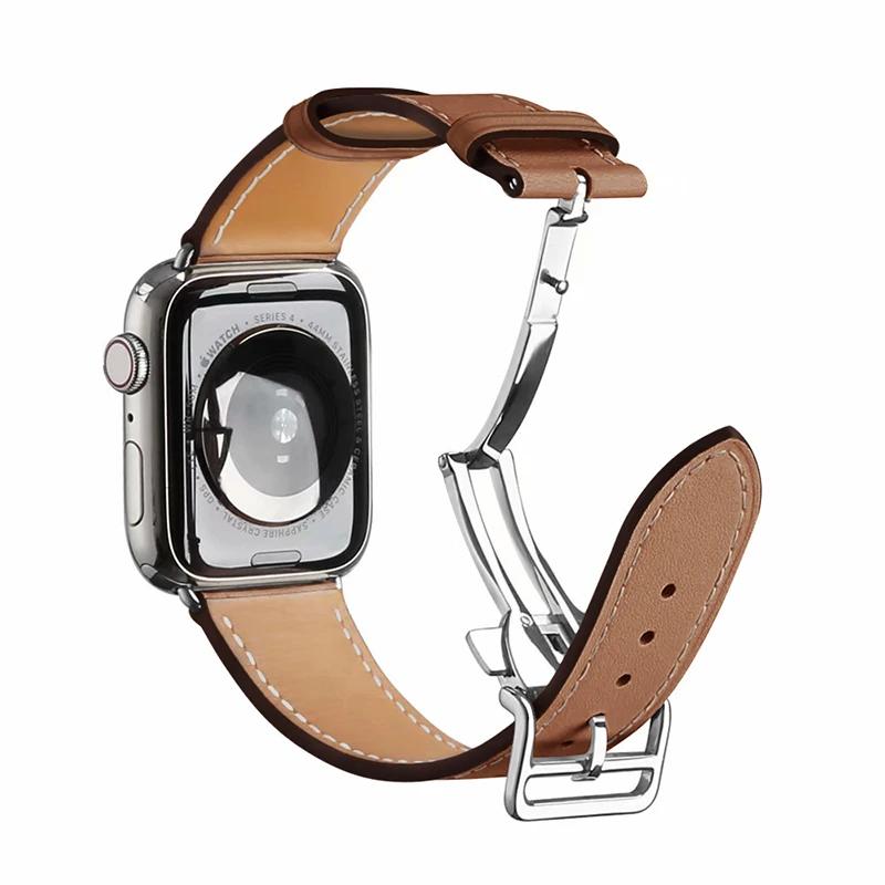 Leather Strap for Apple Watch 46mm 45mm 41mm 44mm 40mm 42mm 38mm 49mm 44 mm Band for iWatch Series Ultra 10 9 8 7 6 5 4 SE Belt