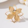 Fashionable Floral Leaf Open Ring for Women